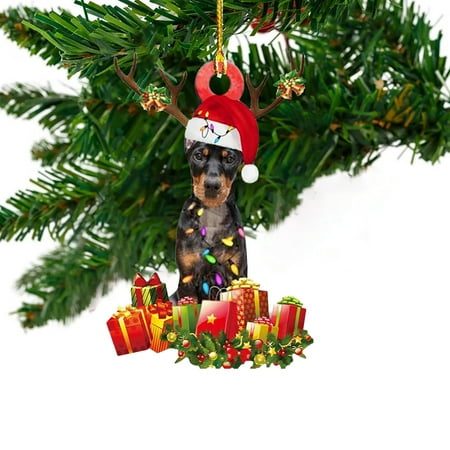 

Interior Decoration Pendant Dog Acrylic Plane Pendant Household Holiday Decoration Tag