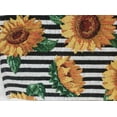 thumbnail image 5 of Set Of 2 Same Kitchen Tapestry Placemats, 13"X19", Sunflowers & Black Stripes,Hc, 5 of 6
