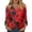 Multicolor, variant on Iaqnaocc Womens Tops Summer 3/4 Sleeve Casual Crewneck T-Shirts Vintage Floral Print Tunic Tops Loose Fit Spring Day Tee Top Purple XL