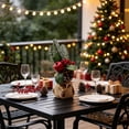thumbnail image 4 of Mini Artificial Christmas Plants Tabletop Decor, Small Faux Xmas Tree Centerpiece for Mantel Shelf Festive Home Office Ornament, 4 of 6