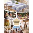 thumbnail image 6 of Purple Plaid Tablecloth Rectangle Table Cloth 52x70, Waterproof Tablecloth Outdoor Table Cloth, Spring Summer Farmhouse Buffalo Checkered Washable Table Cover for Kitchen Dinning Party, 6 of 8