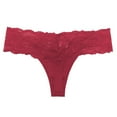 thumbnail image 1 of Gibobby Tangas de mujer sexy encaje Día de San Valentín Bragas de mujer, ropa interior calada transparente de encaje rosa, ropa interior cómoda sin costuras, bragas de ci(Vino, CH), 1 of 3