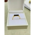 thumbnail image 2 of thin black onyx ring gold vermeil Black Signet Ring | 18K Gold plated Bar Signet Ring |black onyx Ring | Vintage Gold Ring,gift for everyone, 2 of 3