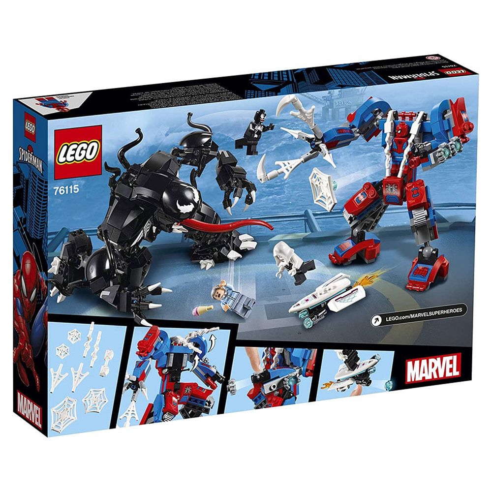 LEGO Super Heroes Marvel Spider Mech Vs. Venom 76115 Building Kit - image 5 of 8