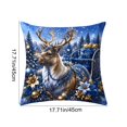 thumbnail image 3 of Christmas Pillow Covers, Decorative Cushion Case with Hidden Zipper, Soft Fabric for Sofa Couch Bed Home Decor, 3 of 7