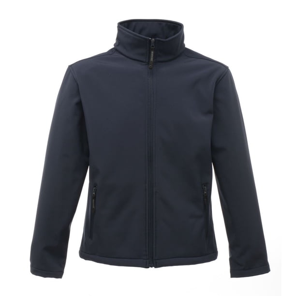 Regatta Professional - Chaqueta Softshell clásica de 3 capas con cremallera para hombre (Azul Marino/Gris)