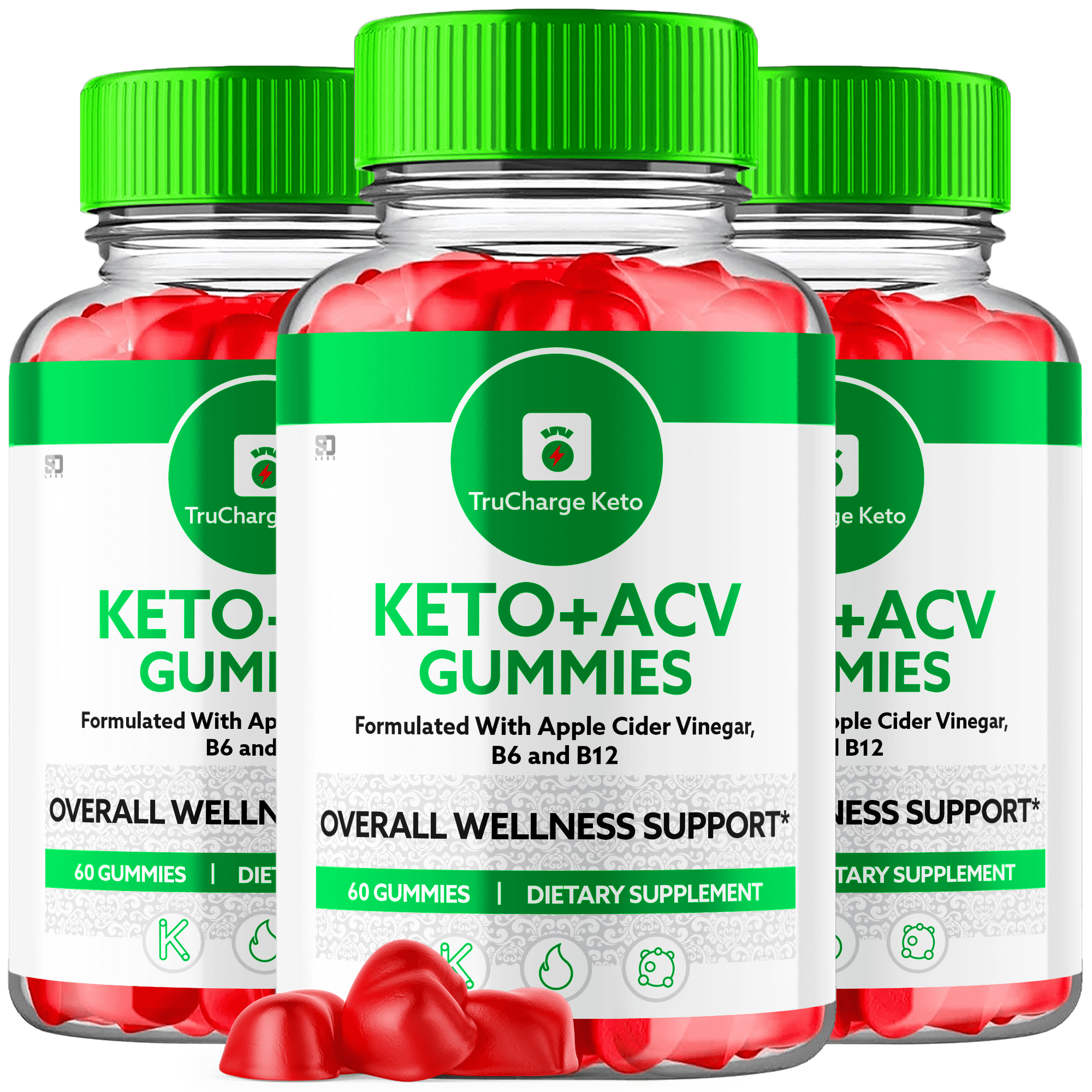 TruCharge Keto ACV Gummies Maximum Strength Weight Management Supplement 180 Gummies