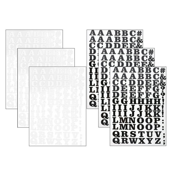 Amosfun Assorted Color Transfer Vinyl Letters Iron on Patches for Clothes Decoration