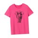 thumbnail image 5 of Camiseta de manga corta para mujer, camisetas básicas de verano a la moda, camisetas con cuello redondo para ir de compras, uso diario en la calle, viajes Rosa Rosa, 5 of 8