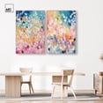 thumbnail image 2 of Joyful Rainfall Set Canvas Set of 2 Maximalist Art by Art Remedy, Silver Frame, 36 x 54, 2 of 6