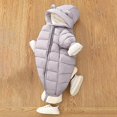 thumbnail image 4 of Ruyang Toddler Puffer Snow Pants Baby Boys Girls Winter Warm Snowsuit Zip Up Quilted Down Overalls Windproof Ski Bibs Outfit, 4 of 5