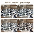 thumbnail image 7 of ODIKA 2'x3' Ultra-Soft Accent Mat, Abstract Geometric Interlocking Shapes With Modern Color Block Mosaic None Washable, Bare feet friendly, Easy Care Indoor rug for Bedside, Footrest, 7 of 7