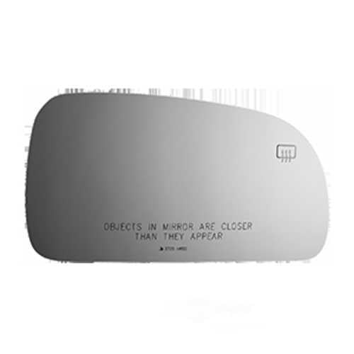 Burco Side View Mirror Replacement Glass with Motor Mount Plate - Clear Glass - 3725HRSG