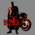 thumbnail image 2 of Boy's The Batman Red Batcycle  Performance Graphic Tee Charcoal Heather Medium, 2 of 4
