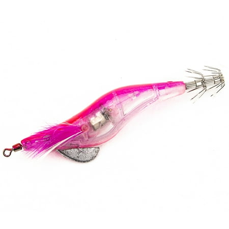 Squid Rings - 12g / 0.4oz Transparent Fishing Lure Flashing Hard Lure with Squid Jigs Lure Ring Swivel Sinker Sea Water Fresh Water Imitation Prawn Fishing Lure