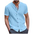thumbnail image 1 of Men's Summer Short Slim Fit Fashion Breathable Men's Shirt XL, 1 of 5