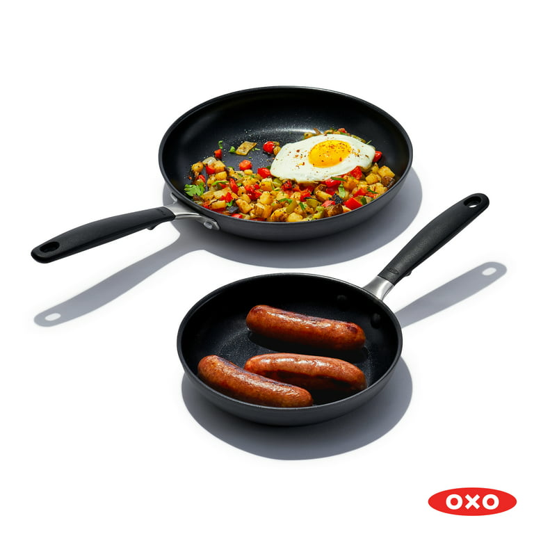 OXO Good Grips Pro 10 Frying Pan Skillet, 3-Layered German Engineered  Nonstick Coating, Stainless Steel Handle, Dishwasher Safe, Oven Safe, Black