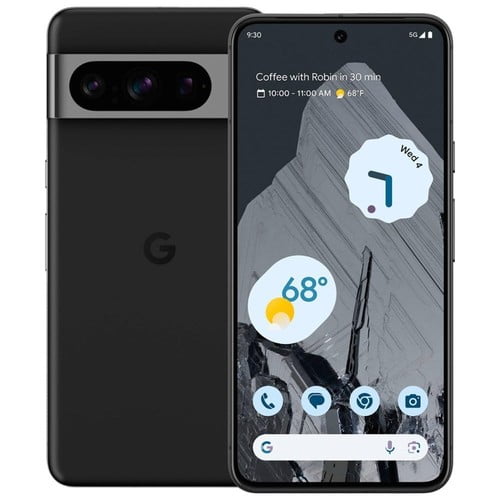 Pre-Owned Unlocked Google Pixel 8 Pro Cell Phone 256GB 12GB RAM 5050 mAh Battery Obsidian