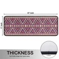 thumbnail image 5 of Kitchen Rugs Sets Of 2,Brown Ethnic Pattern Anti Fatigue Kitchen Mat Rugs Non Slip Washable,Decorative Kitchen Floor Mats for Kitchen,Sink,Laundry,17"x47"+17"x47", 5 of 5