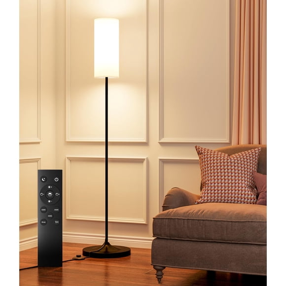Lámpara Luckystyle LED Regulable 12W con Control Remoto y Interruptor de Pie