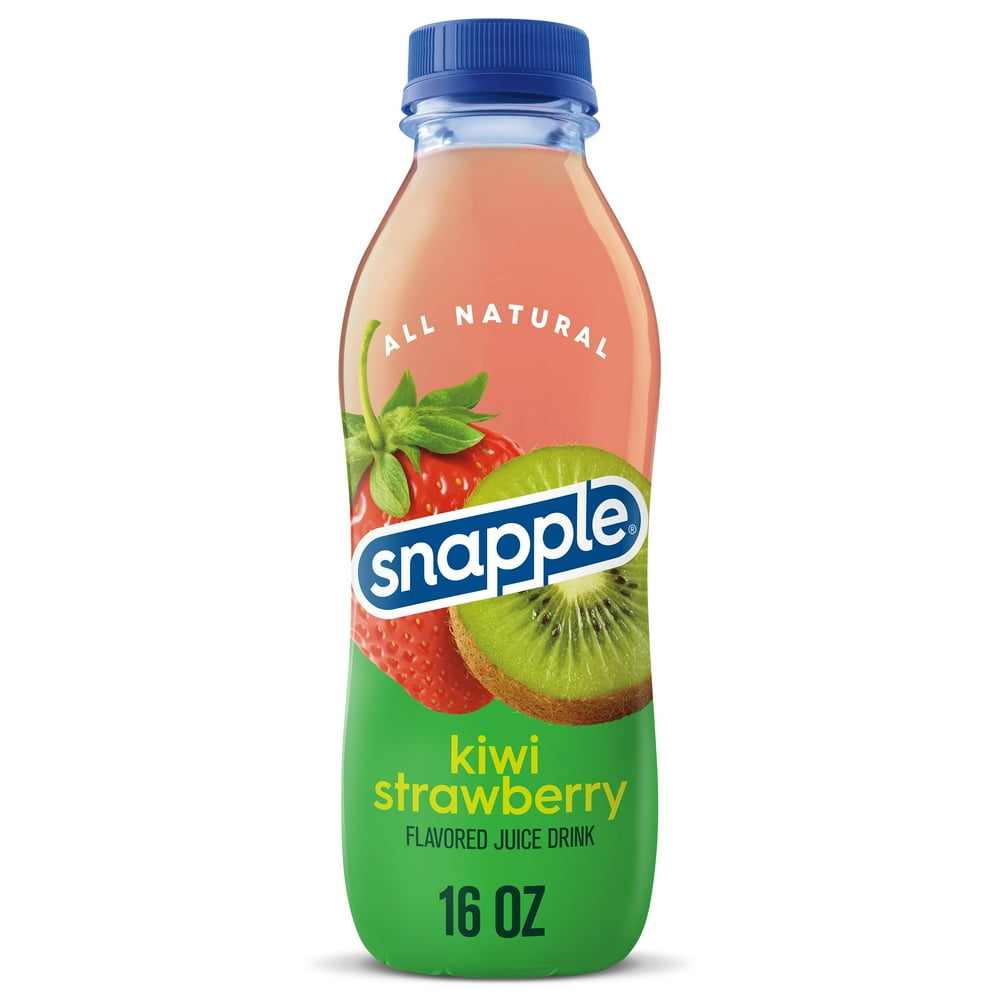 Snapple Kiwi Strawberry, 16 fl oz recycled plastic bottle