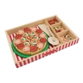 thumbnail image 1 of Juguete De Pizza De Madera, Juego De Comida De Pizza De Madera De Simulación Innovadora Para Guarderías, 1 of 7