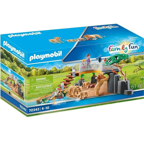 Leones Playmobil Family Fun-Zoo 61 Piezas