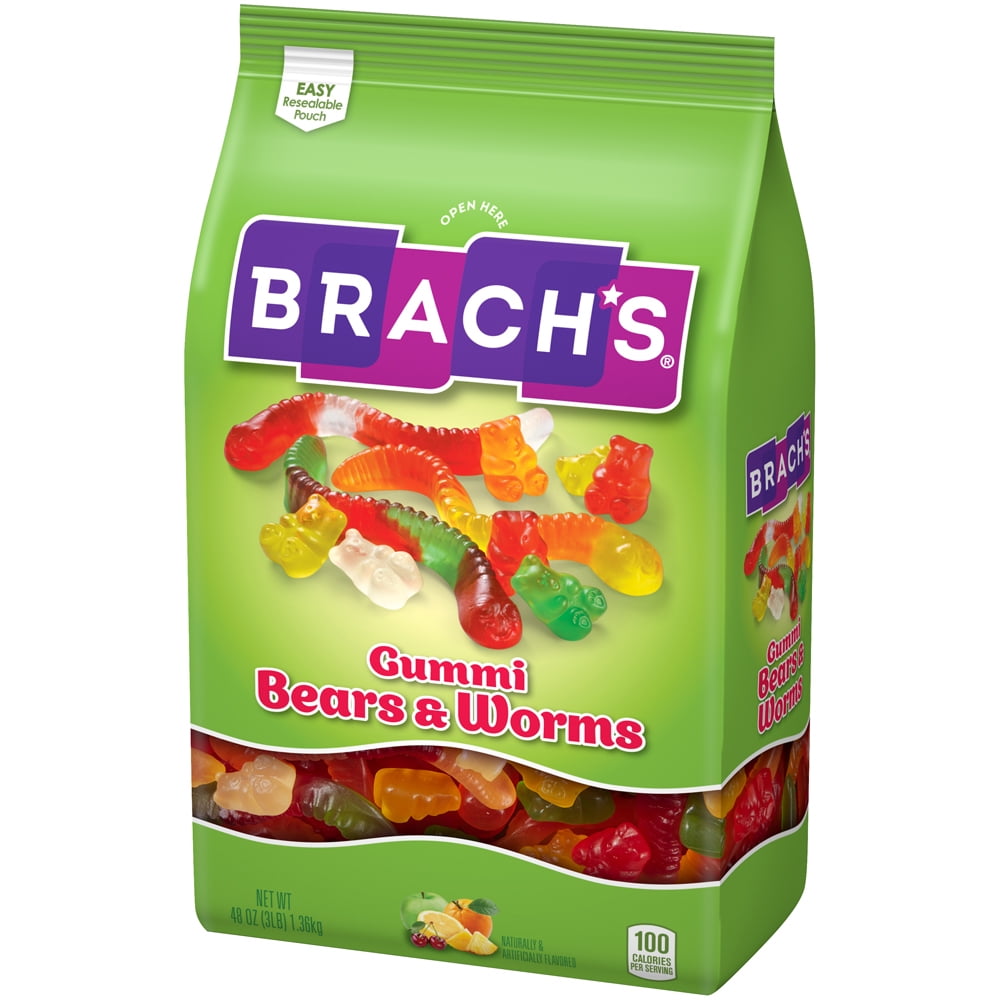 Brach's Wild N' Fruity Gummi Bears & Worms, 48 Oz.