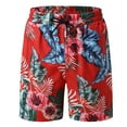 thumbnail image 2 of JIAHONG Mens Swim Trunks Quick Dry Board Shorts with Mesh Liner, Breathable Big & Tall Beach Shorts Swimwear Bathing Suits , Red, 2 of 6