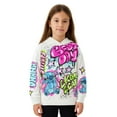 thumbnail image 5 of Disney's Lilo & Stitch Girls Airbrush Style Graphic Retro Pullover Hoodie - Little and Big Girls Sizes 4-16, 5 of 7