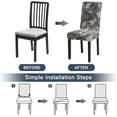 thumbnail image 5 of Dining Chair Covers, Stretch Chair Covers for Dining Room Set of 6, Removable Washable Chair Covers Protector for Dining Room, Hotel, Kitchen, 5 of 6