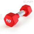 thumbnail image 3 of CAP, 10lb Neoprene Dumbbell, Red, Single, 3 of 4
