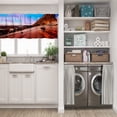 thumbnail image 5 of LALILO Kitchen Curtain Valance Red Rocks Park Rod Pocket Window Curtain 52"x 18" Set of 2, 5 of 6