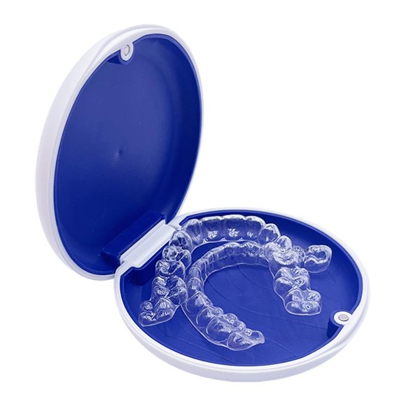 Dental Night Guard, Custom Retainer, Nearly Invisible, Clear Retainers for Top and Bottom Teeth - Two (2) Guards