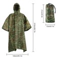 thumbnail image 4 of TFixol - Chubasquero multifunción para hombre y mujer, impermeable, impermeable, poncho impermeable para exteriores, 4 of 6