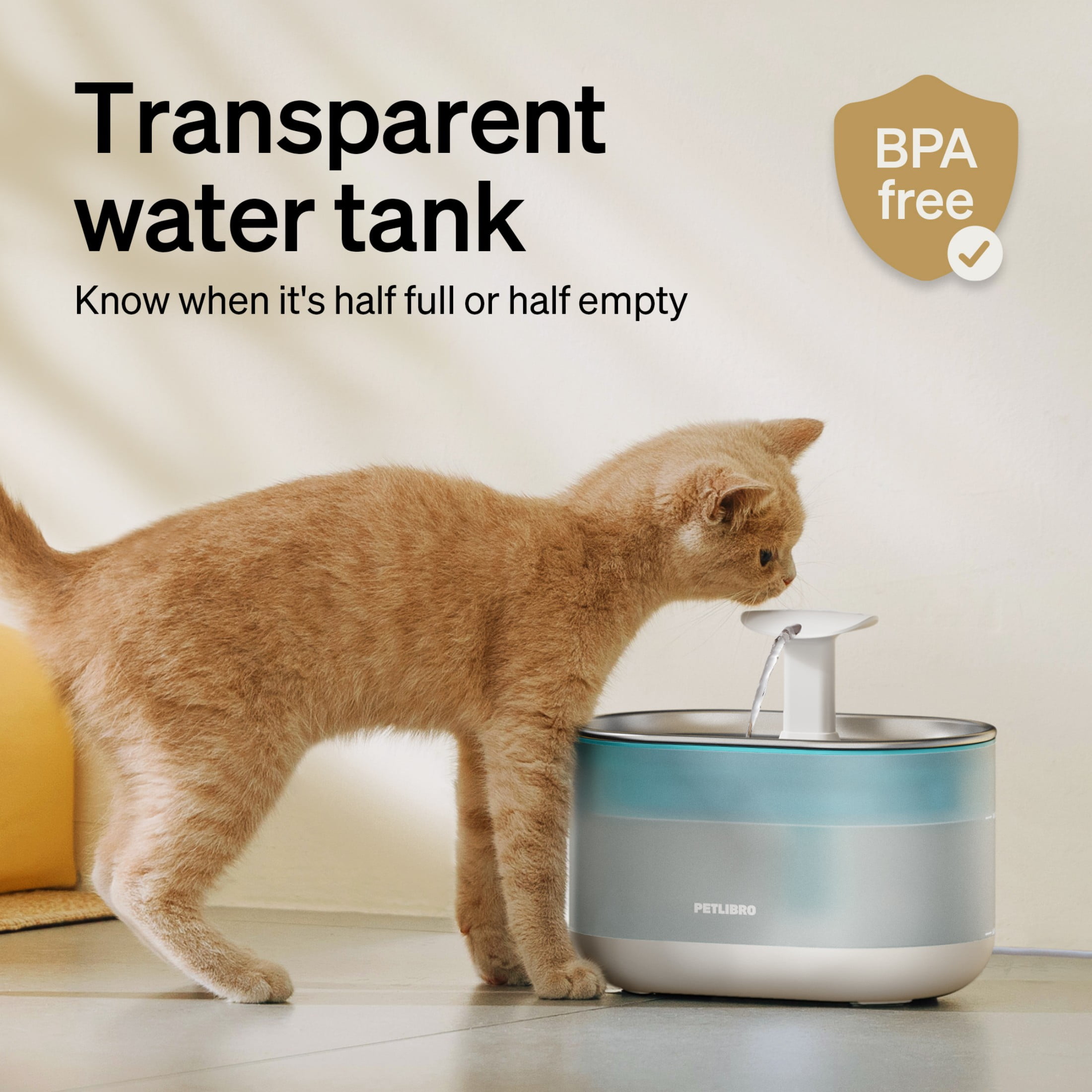 Capsule Stainless Cat Water Fountain