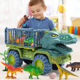 thumbnail image 2 of Engineering Vehicle Toy Car Toy Dinosaur Transport Car Carrier Truck Toy Pull Back Vehicle Toy Creative Children's Gift heqiyong LED, 2 of 2