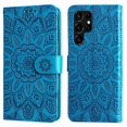 thumbnail image 1 of Funda tipo cartera GANGXUN para Samsung Galaxy S22 Ultra , diseño girasol, cuero PU, soporte, cierre magnético, tarjetero, 1 of 5
