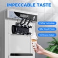 LEEVOT Commercial Ice Cream Maker Soft Serve Ice Cream Machine