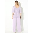 thumbnail image 2 of Catherines Women's Plus Size Sparkle & Lace 2-Piece Pant Suit, 2 of 5