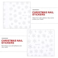 thumbnail image 3 of 3 hojas Navidad Copos de nieve Nail Art Stickers Calcomanías de uñas Manicure Art Supply, 3 of 6