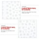thumbnail image 3 of 3 hojas Navidad Copos de nieve Nail Art Stickers Calcomanías de uñas Manicure Art Supply, 3 of 6