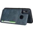 thumbnail image 2 of Galaxy A30 Luxury PU Leather Case,Cash Slots,Credit Card Holder,Stand Function Soft TPU Back Wallet Case Flip Wrist Strap Multi-Function Durable Case for Samsung Galaxy A20 A30 6.4",Navy Blue, 2 of 7