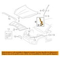 thumbnail image 3 of For 06-12 RAV4 2.4L/2.5L/3.5L Front Hood Hinge Bracket Passenger Side TO1236163, 3 of 5