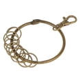 thumbnail image 1 of Bunblic 3-10pack Bronze Round Large Circle Keychain Key Rings Organizer Holder 73mm 5 Pcs, 1 of 8
