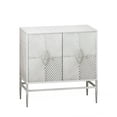 thumbnail image 3 of 31.50" Modern 2 Door Wooden Storage Cabinet Accent Cabinet with Metal Leg Featuring Two-Tier Storage, for Living Room, Entryway and Dining Room, 3 of 9
