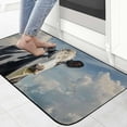 thumbnail image 4 of Qinduosi Doormat Black and White Cow Door Mat Decor Front Door Rugs for Entrance Outdoors/Indoor/Bathroom/Kitchen/Bedroom/Entryway Floor Mats 19.68*47.24 in, 4 of 6