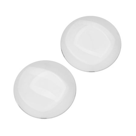 Round Cabochon Cream - Clear Glass Cabochon Round Bead Crystal Magnify (30mm) 1 1/6 Inch (2)