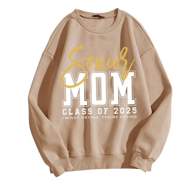 Mom Lady Sweatshirt Is All A Mess Long Sleeve Patterned Shirt Funny Saying Mom Pullover Top