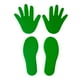 thumbnail image 4 of 4 piezas de juguetes educativos de huellas de manos, juguetes de entrenamiento sensorial, marcadores deportivos Verde, 4 of 9